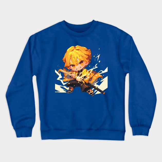 zenitsu Crewneck Sweatshirt by StevenBag